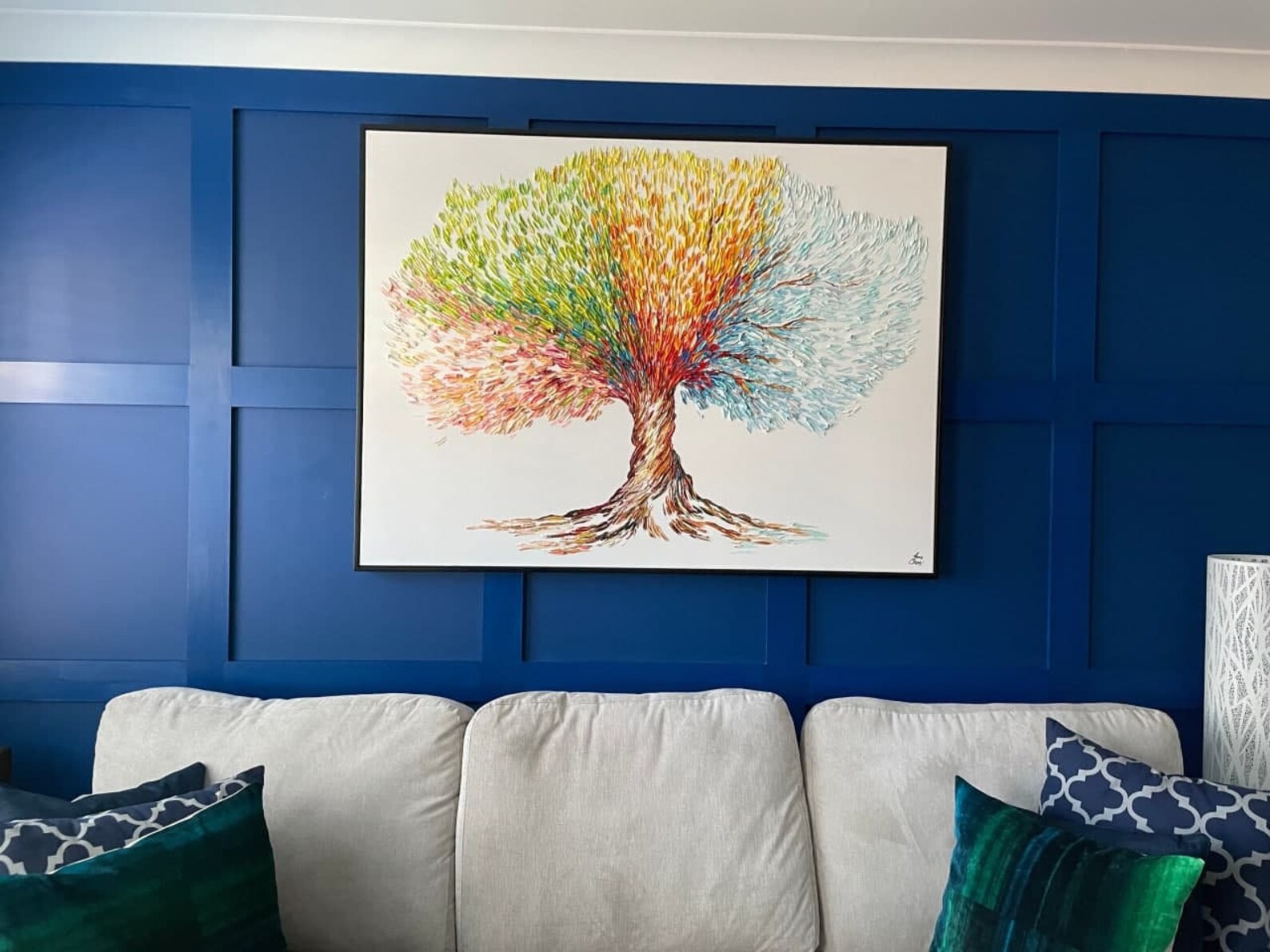 Large Original Wall Art Tree Painting on Canvas Abstract Tree - Etsy
