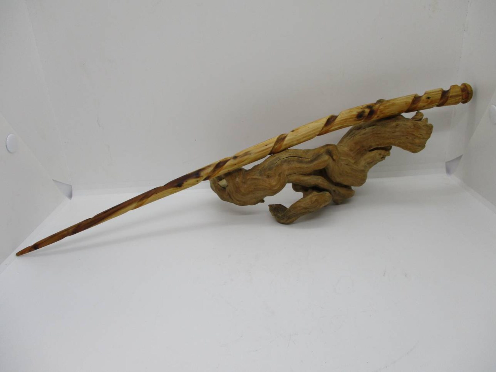 Handmade Yew Wand Gathered From The Vale Of Avalon Spiral Etsy