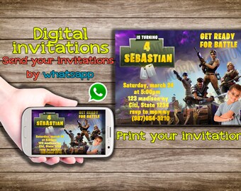 Fortnite Invitation Etsy - 