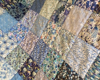 Culla con trapunta patchwork Blue Liberty