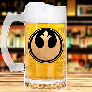 Star Wars Resistance Rebel Alliance Wine Beer Glass Gift Geek