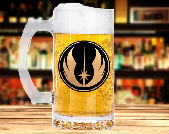 Jedi Order Mug, Star Wars Beer Mug, Groomsmen Beer Mug, Fathers