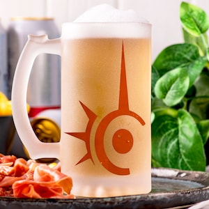 Final Fantasy Red Mage Beer Mug Glass Personalized Gamer Gift Gift For Him Beer Stein Tankard Gift For Husband Fathers Day Gift Geek Gift