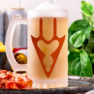 Final Fantasy Dragoon Beer Mug Glass Personalized Gamer Gift Gift For Him Beer Stein Tankard Gift For Husband Fathers Day Gift Geek Gift