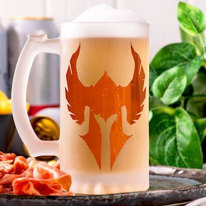 Dungeons And Dragons Paladin Glass Mug Dungeon Master Personalized DnD Beer Stein Fathers Day Gift Gamer Gift Husband Beer Mug Gift For Him