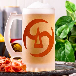 Final Fantasy Samurai Beer Mug Glass Personalized Gamer Gift Gift For Him Beer Stein Tankard Gift For Husband Fathers Day Gift Geek Gift