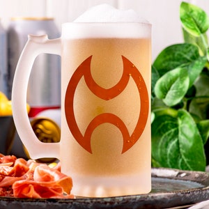 Final Fantasy Warrior Beer Mug Glass Personalized Gamer Gift Gift For Him Beer Stein Tankard Gift For Husband Fathers Day Gift Geek Gift