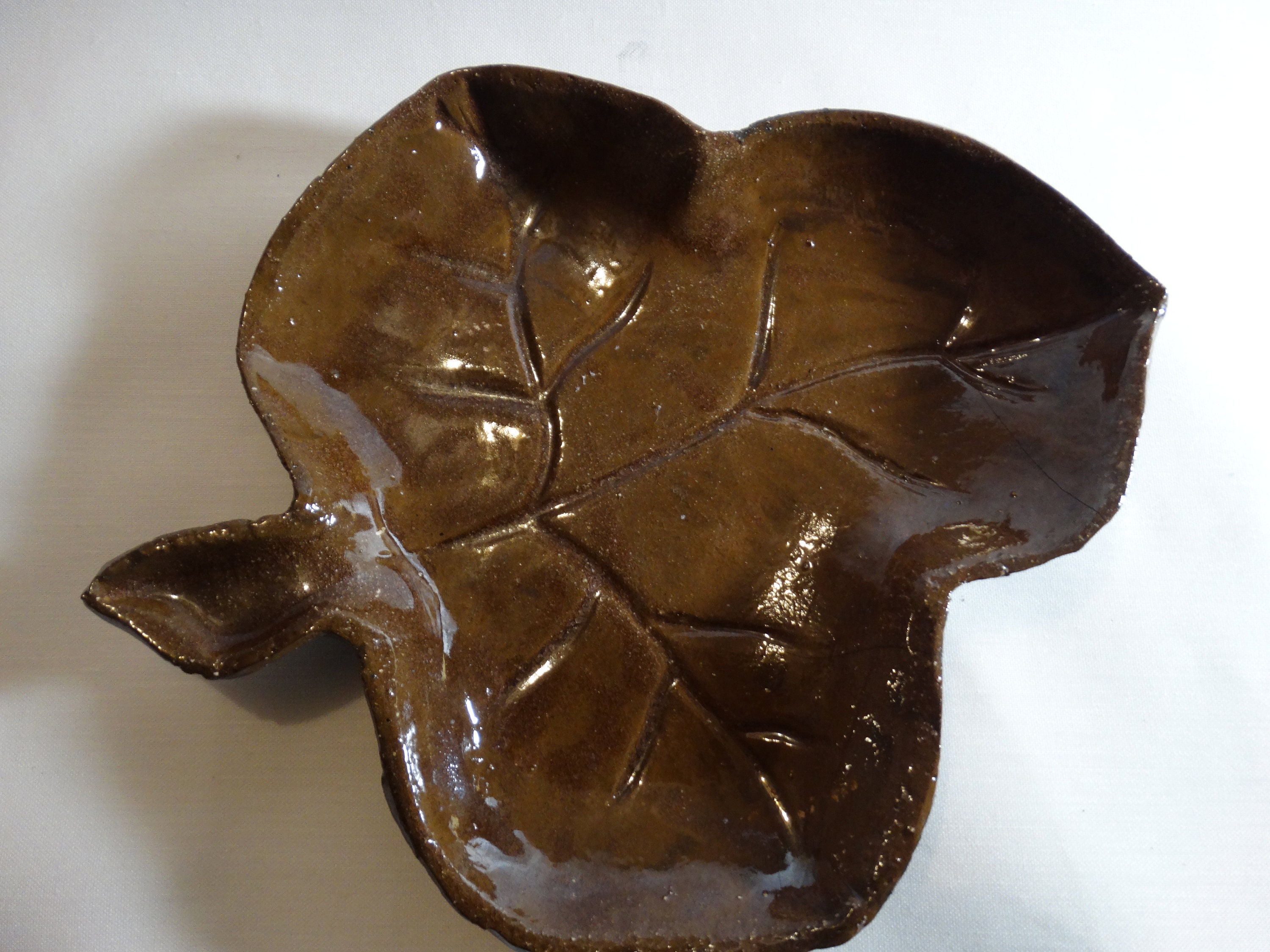 Vide Poches Feuille en Raku