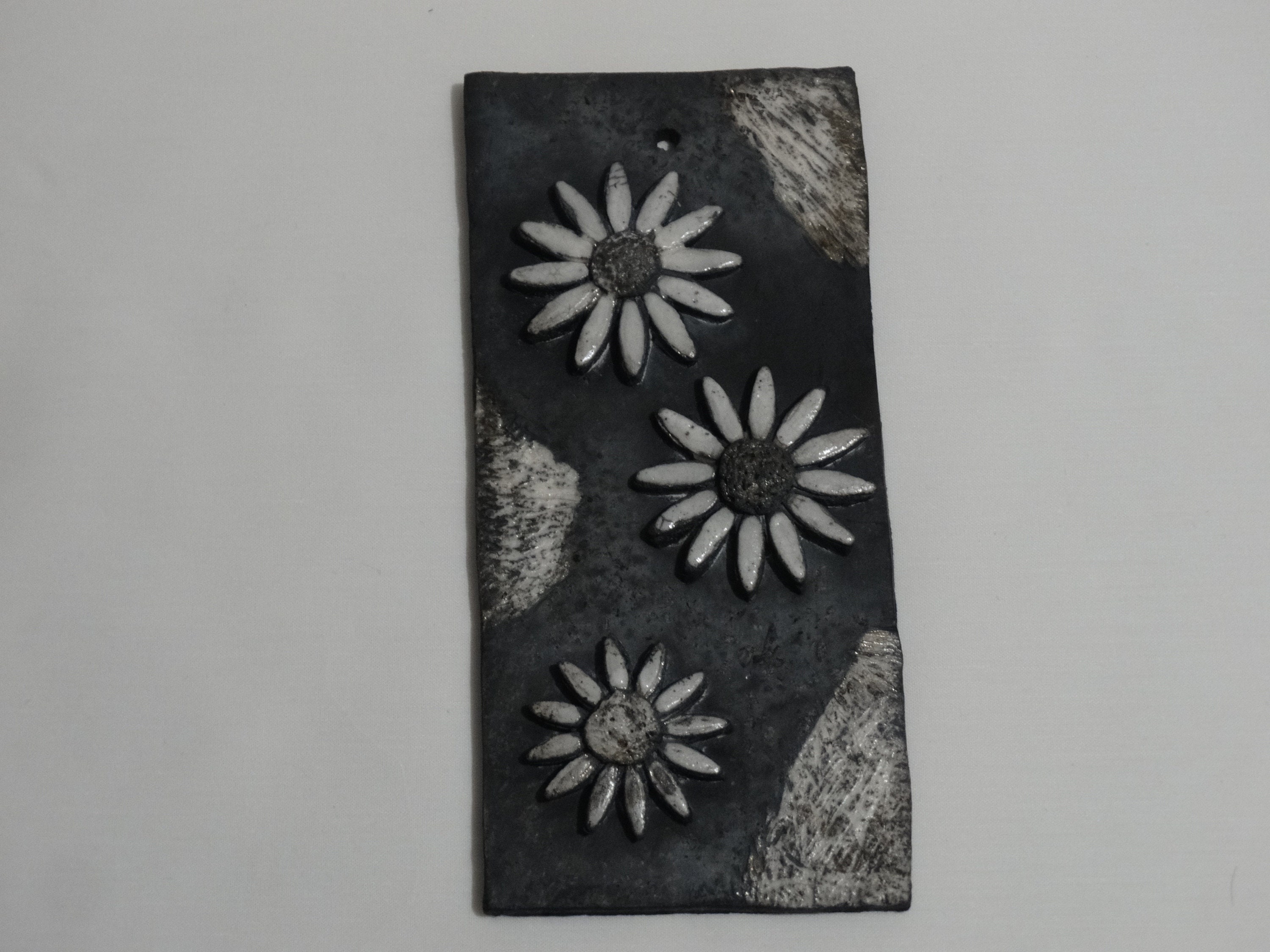 Cadre Marguerites en Raku