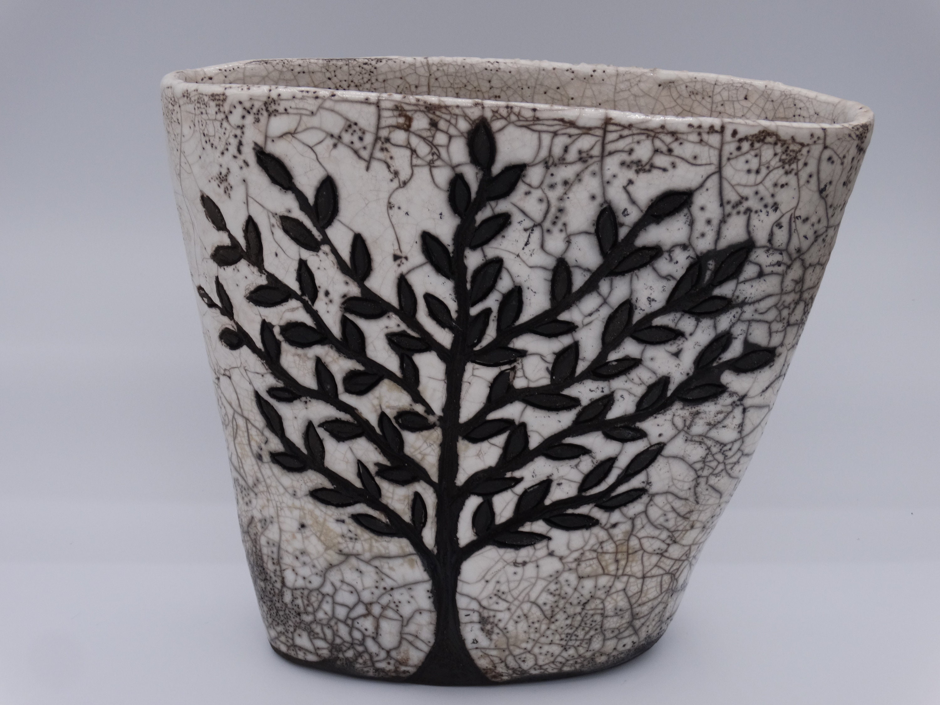 Vase en Raku Arbre de Vie