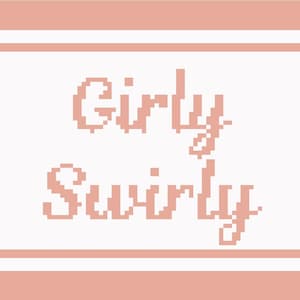 Girly Swirly Needlepoint Canvas