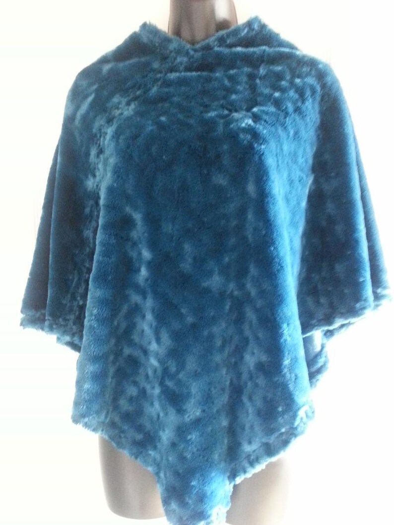 Boho Teal Handmade Gypsystyle Poncho