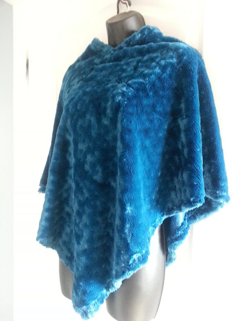 Boho Teal Handmade Gypsystyle Poncho