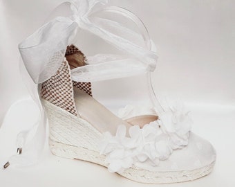 Espadrilles de mariée pour un mariage à la plage