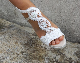 Alpargatas Novia, Sandalias de novia, Sandalias de boda en la playa, regalo de despedida de soltera, Sandalias de verano, Sandalias con cuña de yute para novias