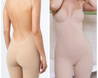 Backless Bridal Bodysuit Shapewear, Lycra Wedding Dress Undergarment