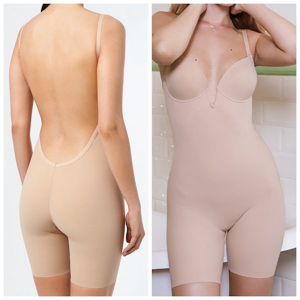 Backless Bodysuit for Wedding Dresses, Bridal Bodysuit Shapewear, Bridal Invisible Bodysuit, Bodysuit With shape efect