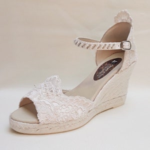 Bridal Lace Espadrilles Noelia