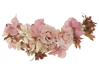 Bridal Headpiece/ Floral Headpiece/ Bridesmaids Headband/ Bridal Floral Crown/ Tocado de fiesta/ Floral crown/Tocado de boda