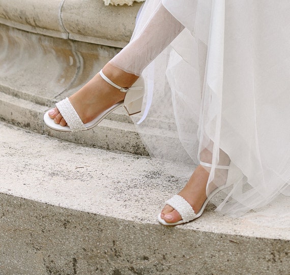 Sandalo basso hotsell bianco sposa