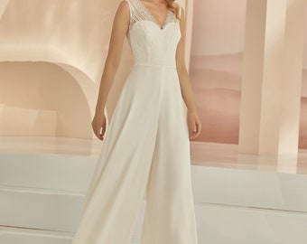 Bridal jumpsuit, Courthouse dress, Elopement dress, Civil elope wedding dress, elopement dress civil wedding dress, Bridal Jumpsuit Dress,