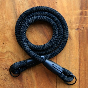 Total Black Strap / Black Camera Strap / DSLR Strap image 3