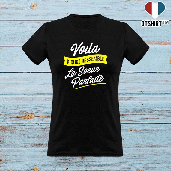 T Shirt Femme La Soeur Parfaite 2 Cadeau Saint Valentin Etsy