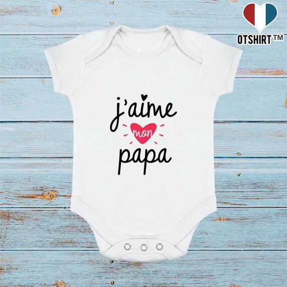 Body Bebe J Aime Mon Papa Cadeau Humour Naissance Etsy