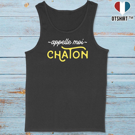 Debardeur Homme Appelle Moi Chaton 2 Cadeau Homme Saint Etsy