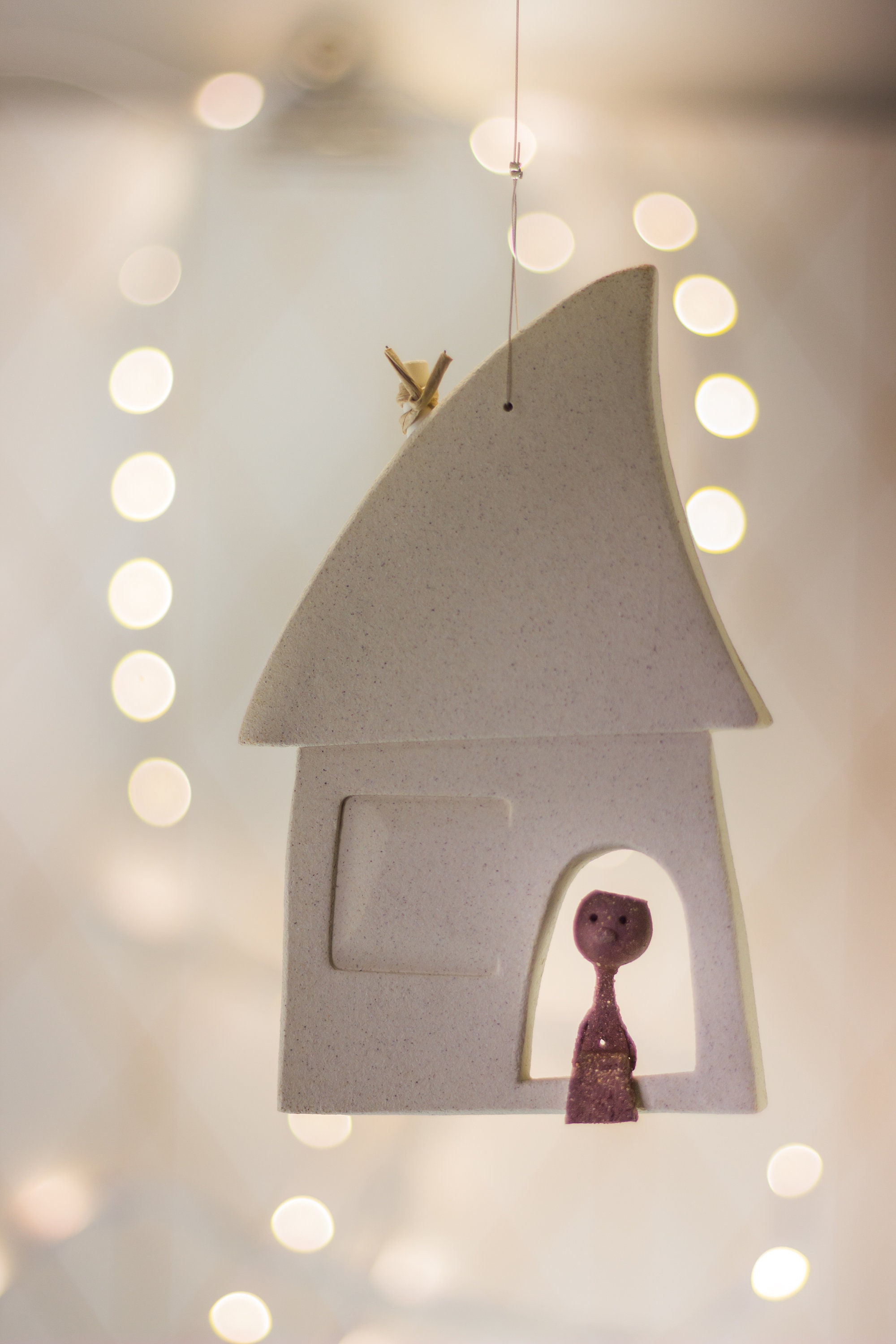 Objet Ceramique, Figurine, Fait Main, Sculpture en Terre, Artisan Provence, Deco Murale, Cadeau Uniq