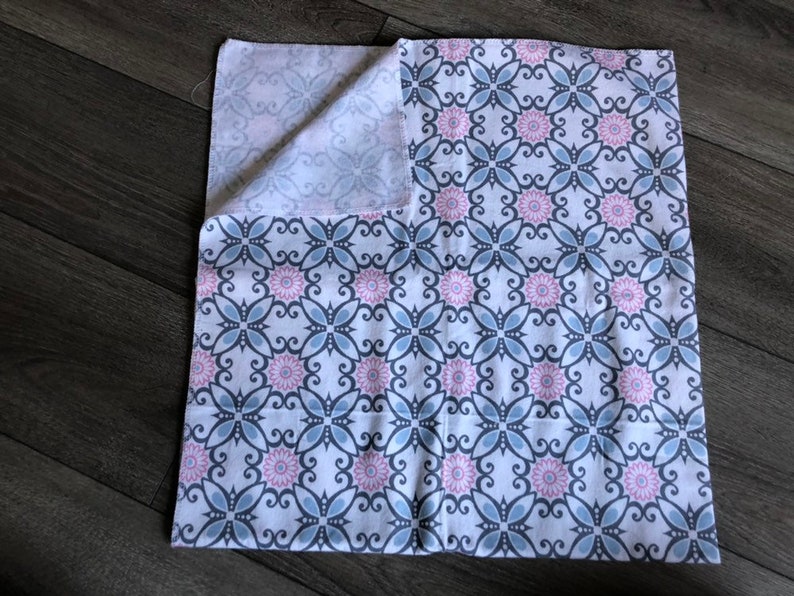 Girly Print 30x30 infant recieving blanket