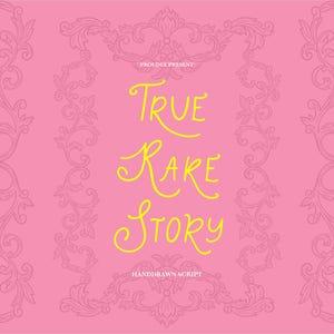 True Rare Story Wedding Script Font | Elegant Handwritten Calligraphy Font for Canva & Procreate, Modern Cursive Invitation Font