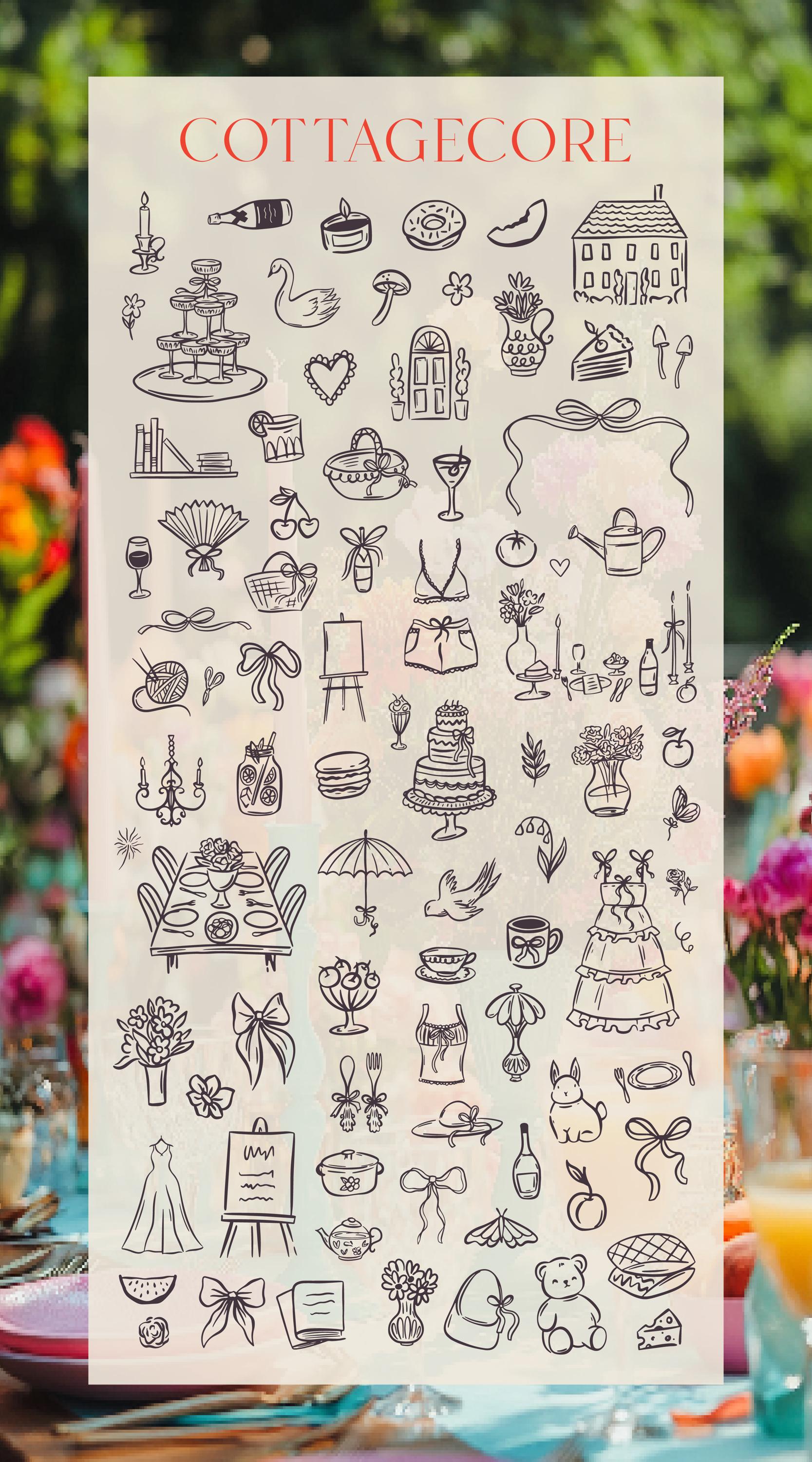 Cottagecore SVG & PNG Bundle | Cozy Countryside Clipart | Farmhouse ...