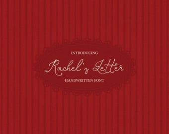Rachel's Letter Hochzeit Kalligraphie Schrift | Elegante handgeschriebene Schrift | Canva & Procreate Schriftart für Einladungen