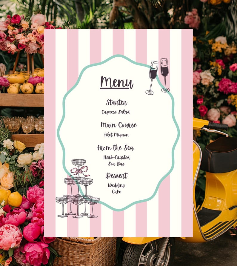 Whimsical Cocktail Clipart SVG PNG | Hand Drawn Drinks, Champagne ...