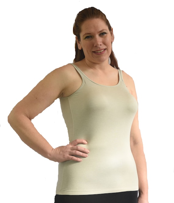 Mastectomy Camisole / Classic Tank Top With Built-in Breast