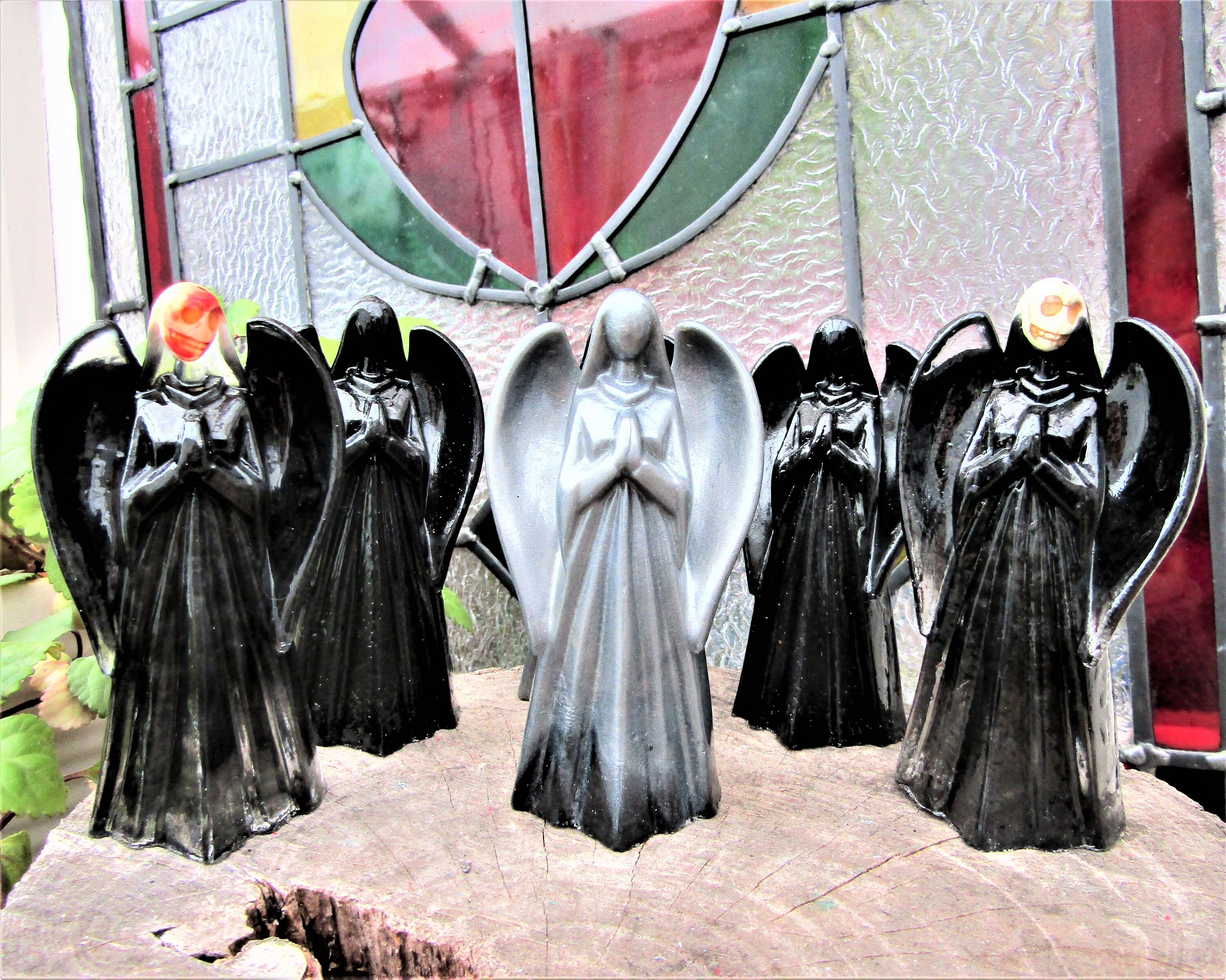 Hand Cast Resin Angels Etsy