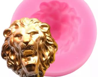 3D Lion Head Silicone Molds Animals Candy Chocolate Fondant Mold DIY Party Cake