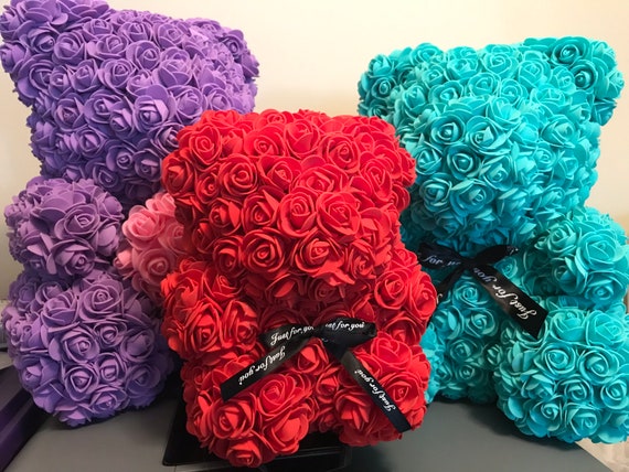 Teddy Bear Rose-Rose Bear-Faux Flower