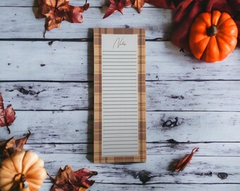Fall Themed Notepad | Halloween | Personalized Teacher Notepad | Custom Teacher Notepad | Cute Notepad for Teachers | Gift
