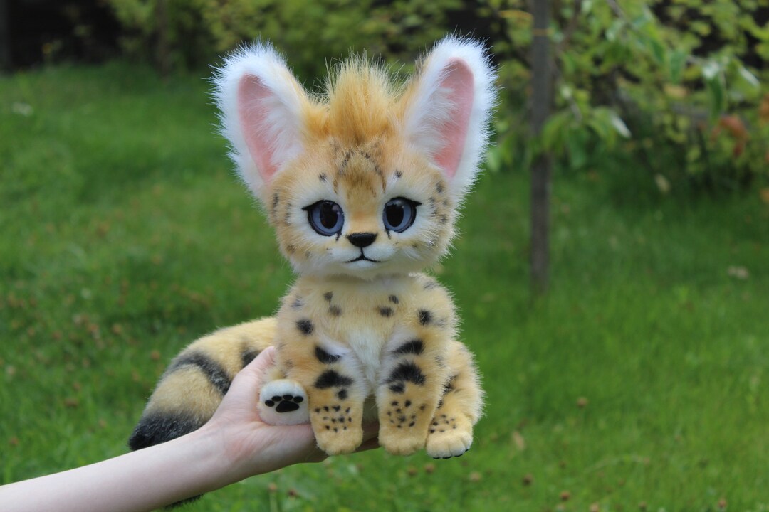 Serval Kitten Plush Art Toy Stuffed Animal TO ORDER Etsy
