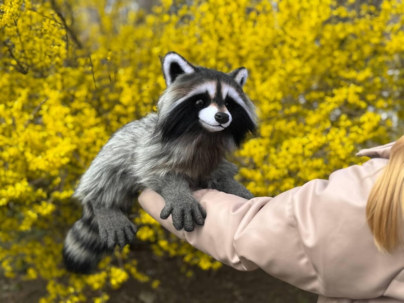 Pre-order Raccoon Poseable Plush Art Doll - Etsy