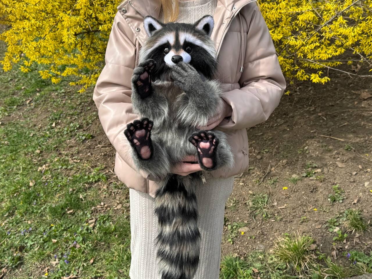 Pre-order Raccoon Poseable Plush Art Doll - Etsy