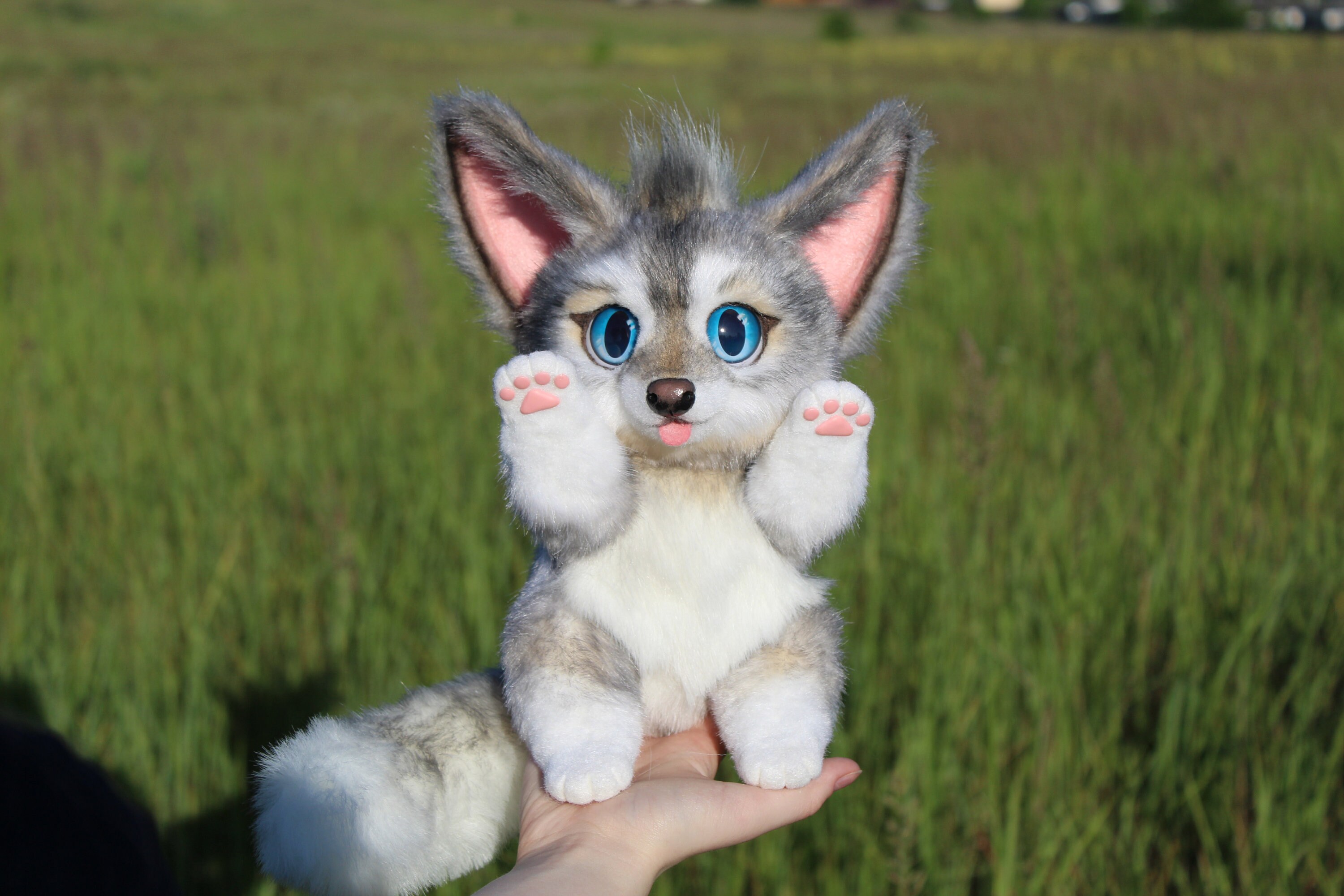 Wolf Cub Animal Doll Stuffed Plush Toy TO ORDER Etsy