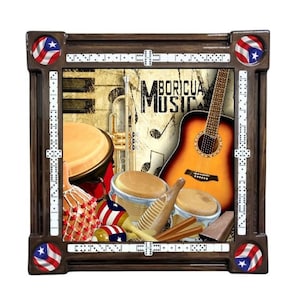 Puerto Rican Music Domino Table by Domino Tables by Art