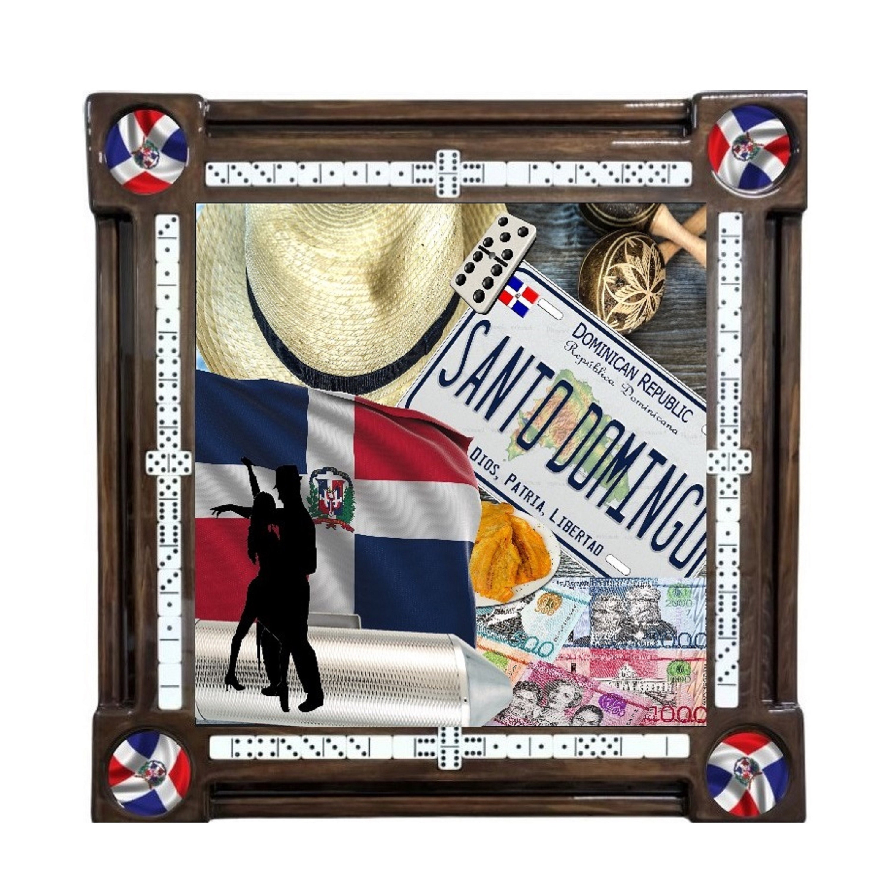 Collage Domino Table van de Dominicaanse Republiek van Domino Tables van Art