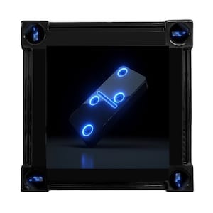 Neon Black Domino Table by Domino Tables by Art