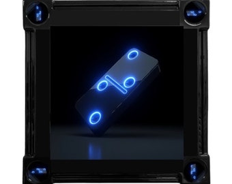 Neon Black Domino Table by Domino Tables by Art