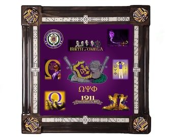 Omega Psi Phi 1 Domino Table by Domino Tables by Art