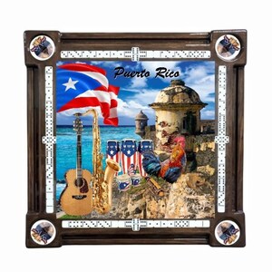 Puerto Rican Morro Collage 2 by Domino Tables by Art